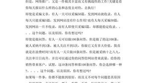 网络推广岗位总结-网友赵德柱的博客