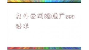 九斗云网络推广seo技术-网友赵德柱的博客