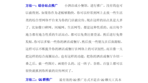 酒店网络推广方法-网友赵德柱的博客