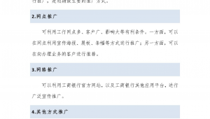 网络推广计划书范本