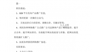 网络推广文员