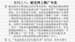 知名的网络推广案例